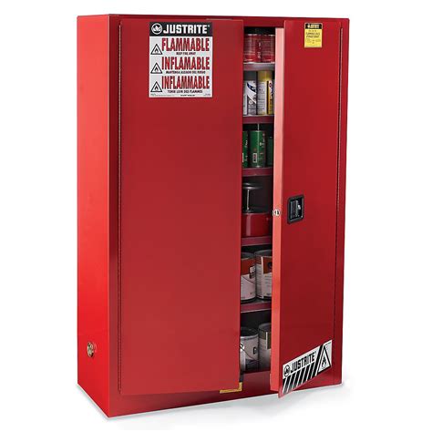 72 gallon capacity steel flammable storage cabinet used|justrite storage cabinets for flammables.